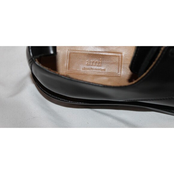 AMI Alexandre Mattiussi Men\'s Leather Derby Lace Up Loafers Black $750 EU 43 main image 4